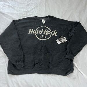 hard rock cafe pullover crewneck